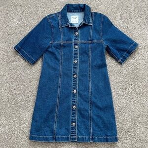 Abercrombie & Fitch Blue Denim Mini Dress